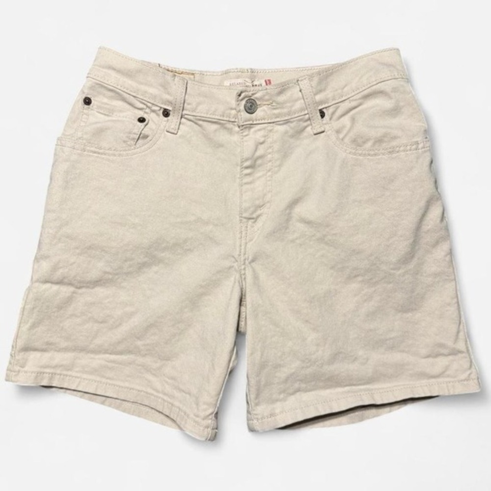 Levi's 550 Relaxed Fit Khaki Denim Shorts Size 8‎